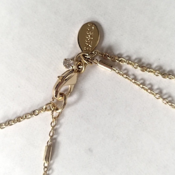 Express 2 Tier Goldtone Chain Necklace - Picture 6 of 7